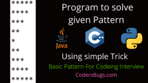 Read more about the article Program to print given star pattern in Java using simple Trick !