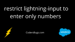 Read more about the article Allow to enter only number in lighting-input field