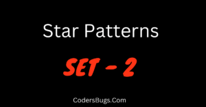 Read more about the article Star patterns set 2
