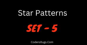 Read more about the article Star pattern set 5