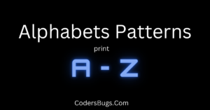 Read more about the article Alphabets Patterns A-Z