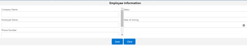 layout with scrollable fields in salesforce