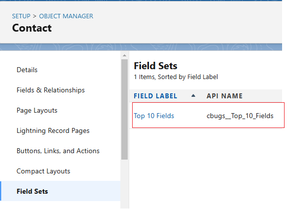 Retrieve field set in salesforce