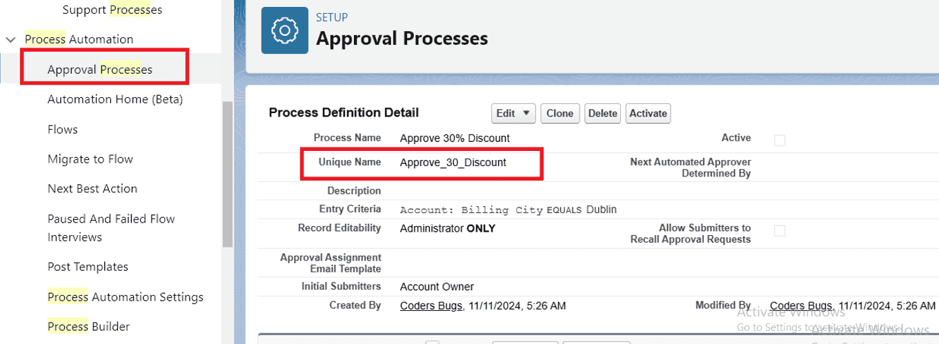 Retrieve Approval Processes using package.xml file